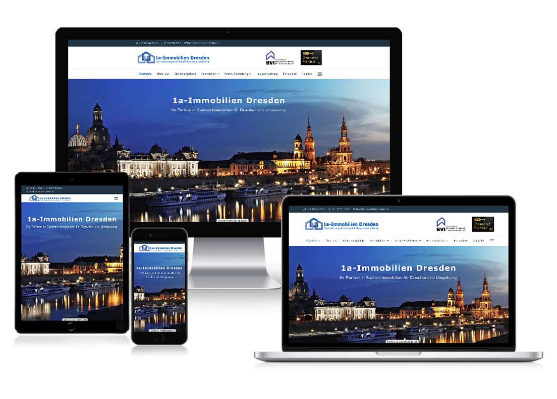 Joomla CMS Website mit Immobiliendatenbank